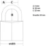 MasterLock-Cadenas massif 160EURD - 60mm