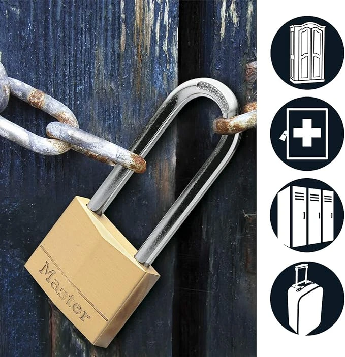 MasterLock Hangslot 40mm goud - beugellengte 51mm