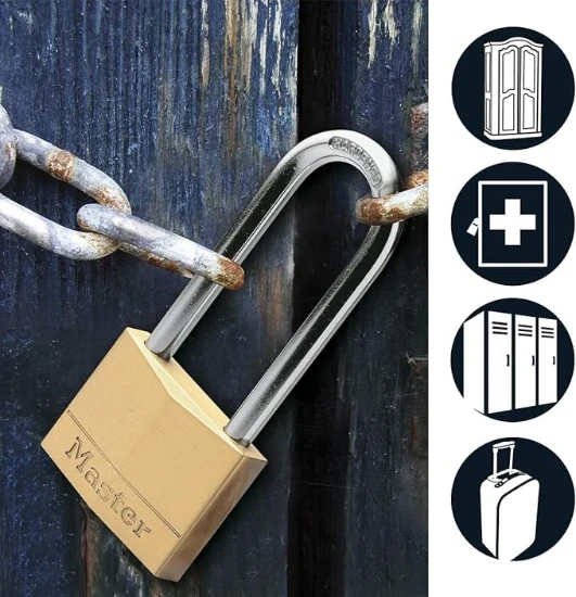 MasterLock Hangslot 40mm goud - beugellengte 51mm