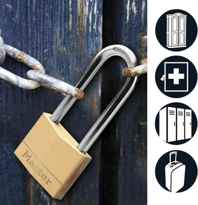 MasterLock Hangslot 40mm goud - beugellengte 51mm