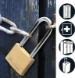MasterLock Hangslot 40mm goud - beugellengte 51mm