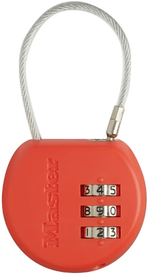 MasterLock Cijferslot met kabel en adreslabel