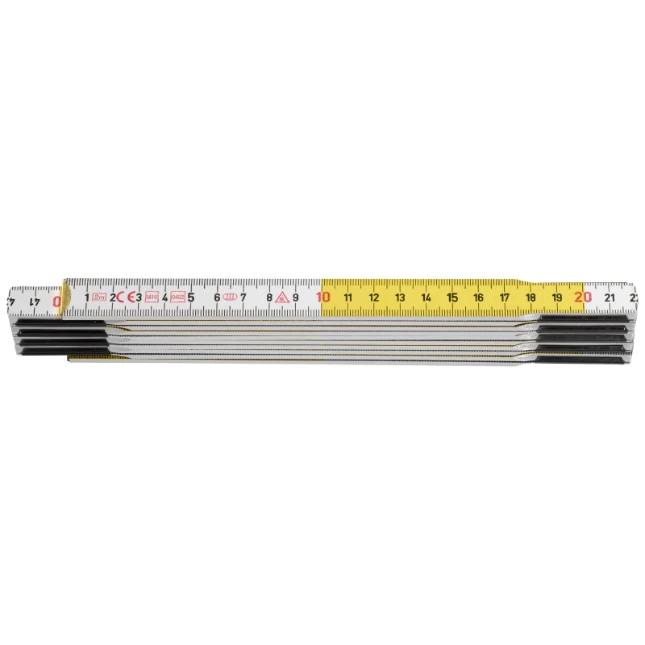 Hultafors Duimstok T59 2m wit/geel - 10-delig