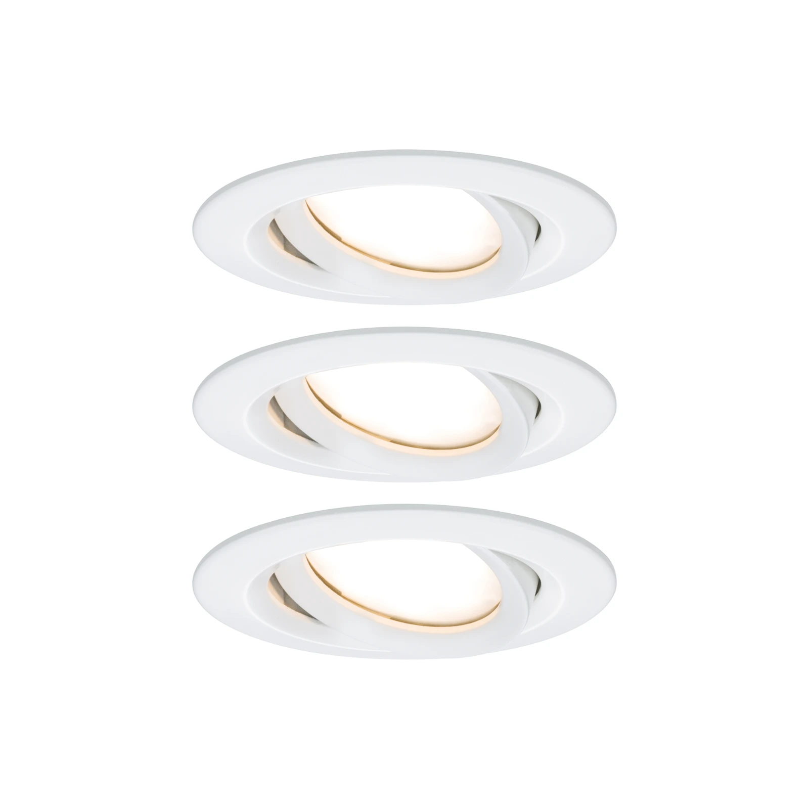 Paulmann LED-inbouwlamp Nova Plus Coin basisset IP65 6W wit O93mm - 3-spots
