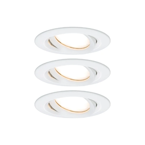 Paulmann LED-inbouwlamp Nova Plus Coin basisset IP65 6W wit O93mm - 3-spots
