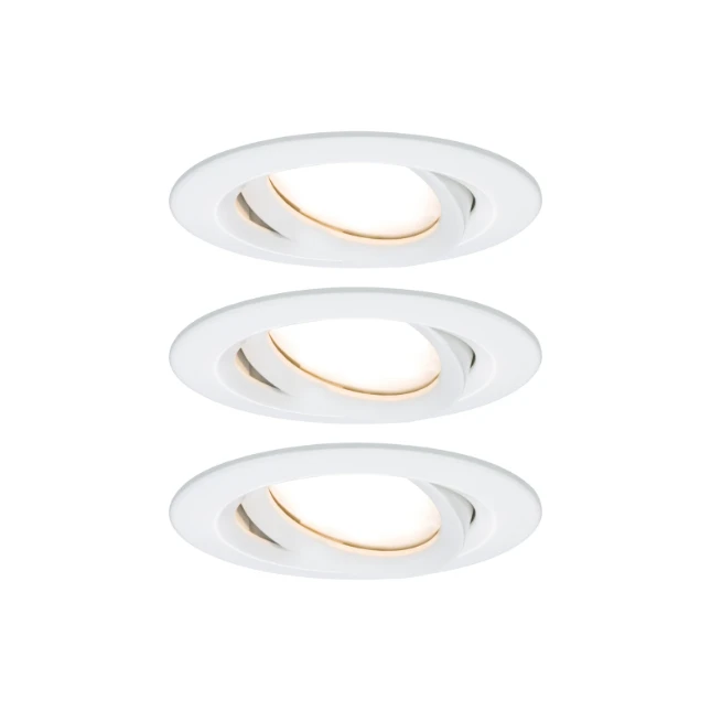 Paulmann LED-inbouwlamp Nova Plus Coin basisset IP65 6W wit O93mm - 3-spots