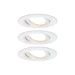 Paulmann LED-inbouwlamp Nova Plus Coin basisset IP65 6W wit O93mm - 3-spots