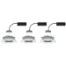 Paulmann LED-inbouwlamp Nova Plus Coin dim 3x6W Wit mat chroom