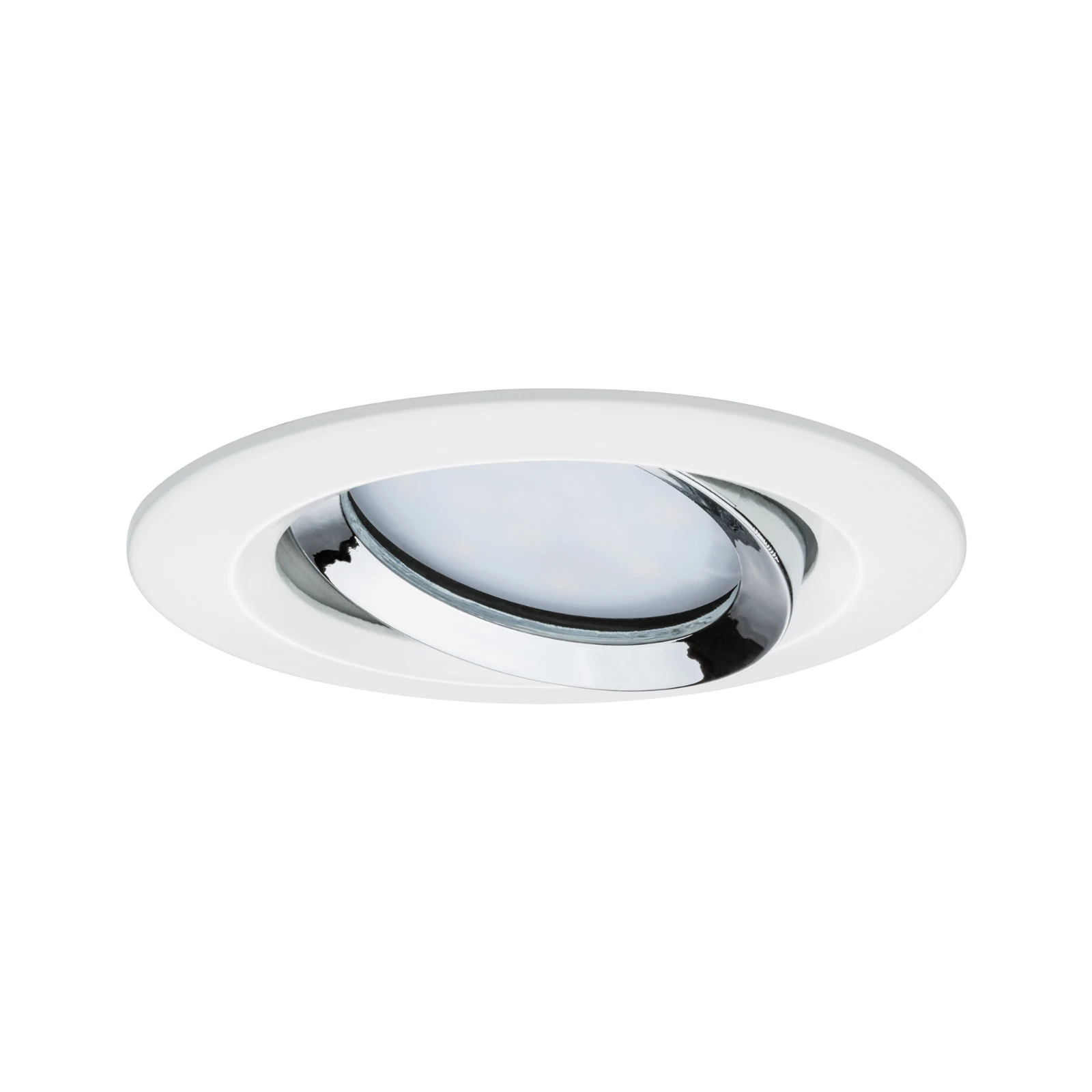 Paulmann LED-inbouwlamp Nova Plus Coin dim 3x6W Wit mat chroom