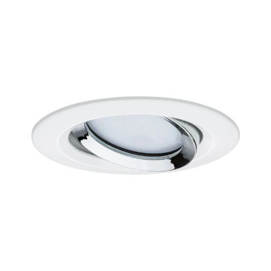 Paulmann LED-inbouwlamp Nova Plus Coin dim 3x6W Wit mat chroom