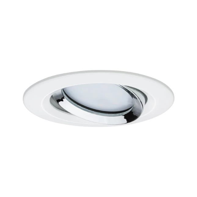 Paulmann LED-inbouwlamp Nova Plus Coin dim 3x6W Wit mat chroom