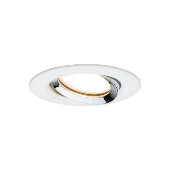 Paulmann LED-inbouwlamp Nova Plus Coin dim 3x6W Wit mat chroom