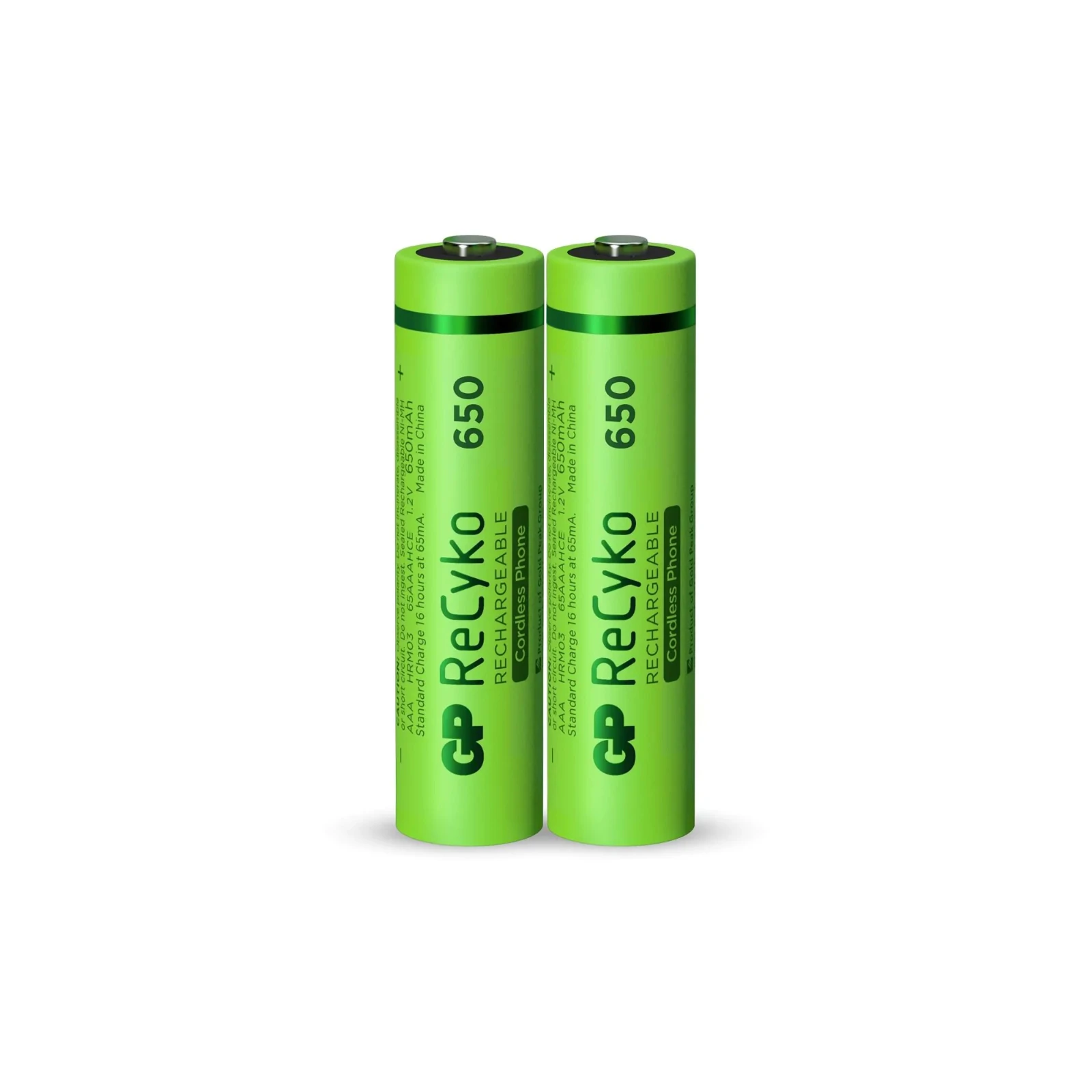 GP Oplaadbare AAA batterijen 650mAh ReCyko (2 stuks)