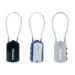 MasterLock Hangslot met adreslabel en stalen kabel 15cm