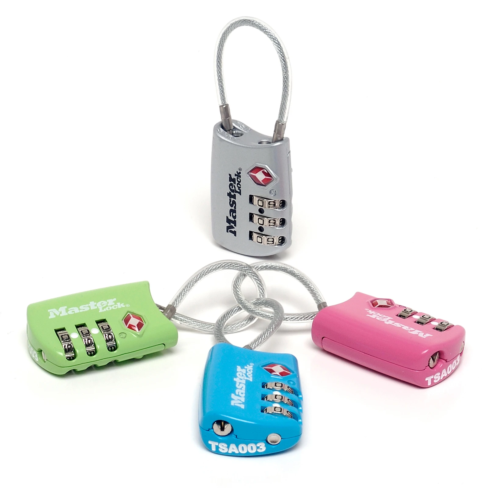 MasterLock Bagagehangslot 30mm TSA 3-cijferig - met kabel