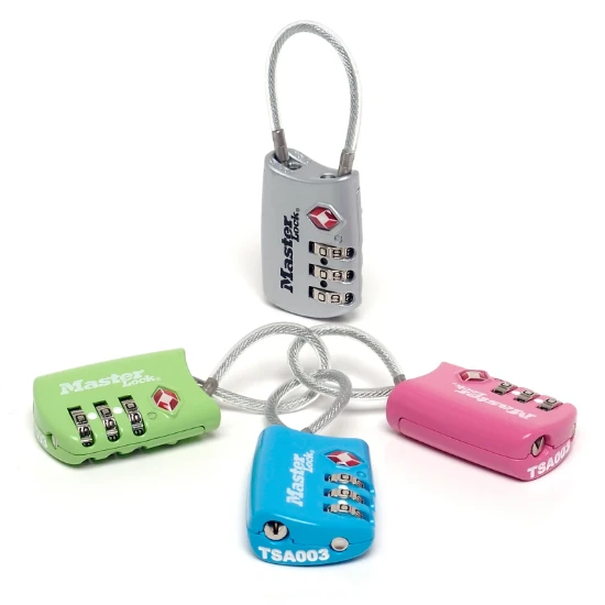 MasterLock Bagagehangslot 30mm TSA 3-cijferig - met kabel