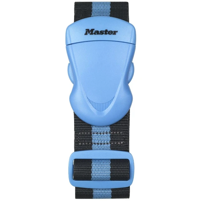 MasterLock Bagageriem met 3-cijferig slot blauw 2m x 5 cm