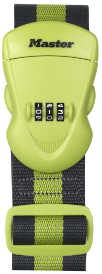 MasterLock Bagageriem met 3-cijferig slot groen 2m x 5 cm