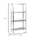 ERRO Stellingkast Clicker 85 metaal - 4 legborden
