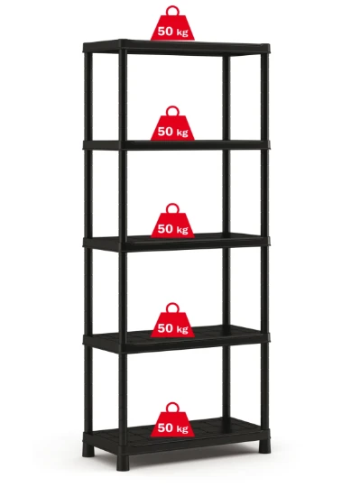Keter Stelling, Plus, kunststof, 5 legborden, 80cm