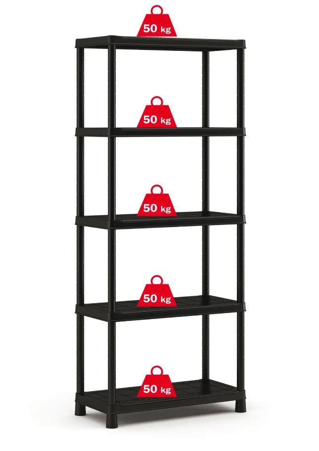 Keter Stelling, Plus, kunststof, 5 legborden, 80cm