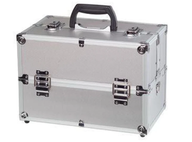 ERRO Aluminium uitklapbare koffer, 4 trays