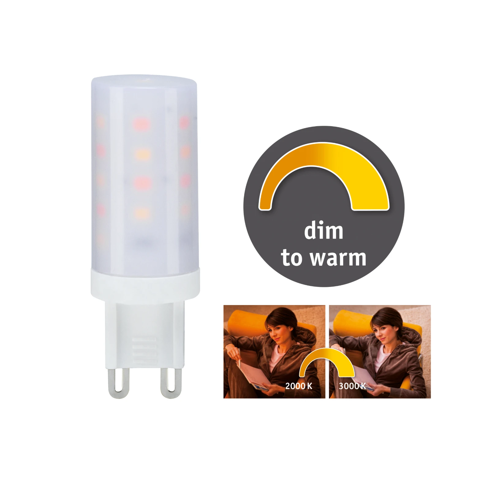 Paulmann LED stf G9 270lm 2000-3000K dim to warm 4