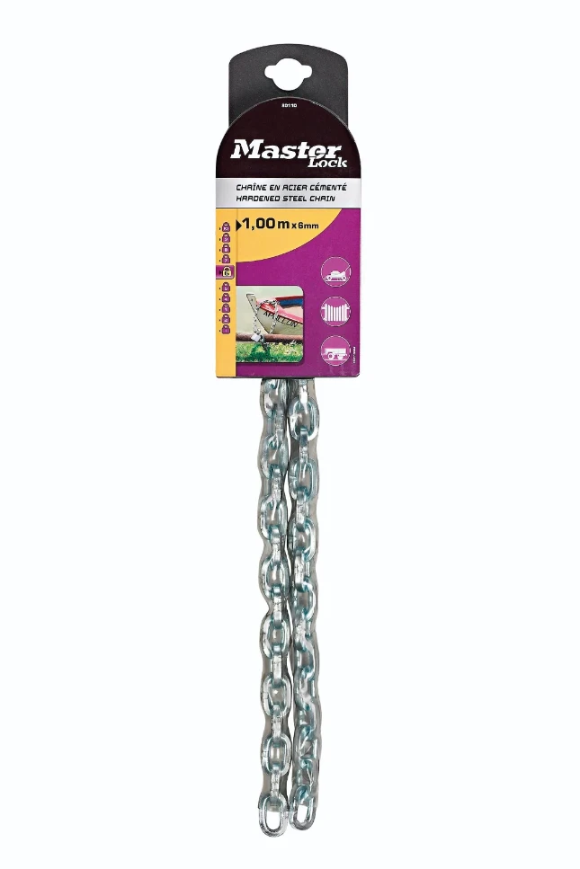 MasterLock Ketting van staal met vinylcoating 1,0m 6mm