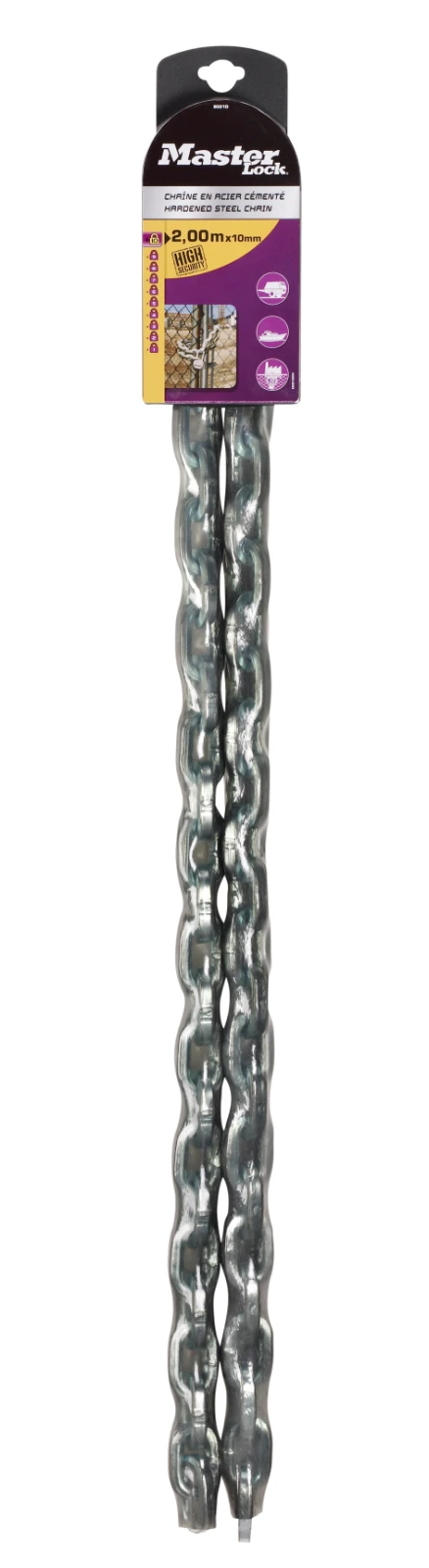 MasterLock Ketting van staal met vinylcoating 2,0m 10mm