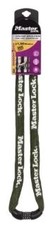 MasterLock Kettingslot staal 1,0m nylon hoes - legergroen