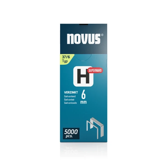 Novus Niet met fijne draad H 37/6mm Superhard (5.000 stuks)