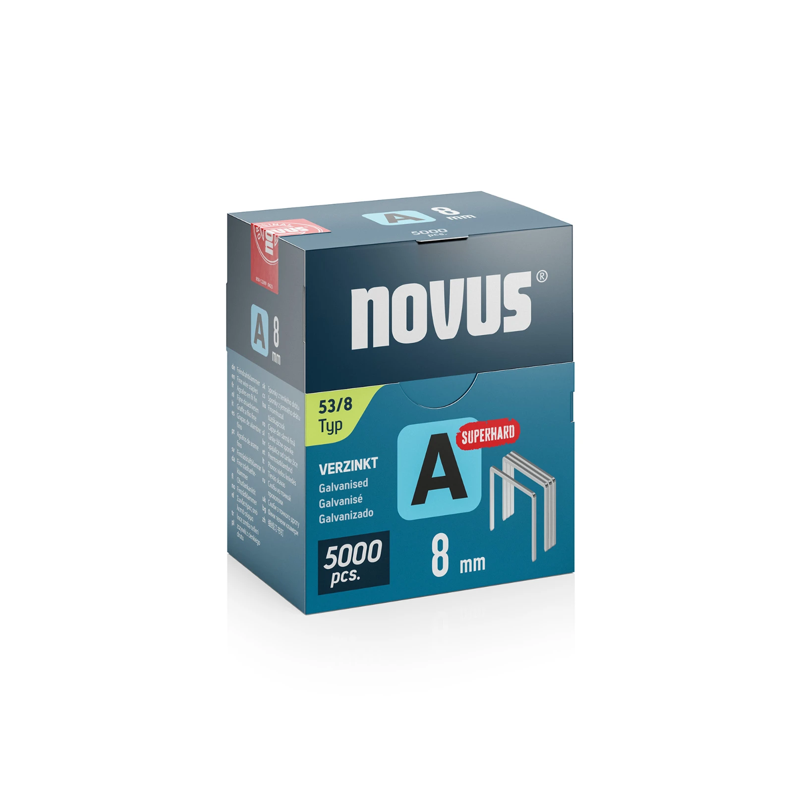 Novus Niet met fijne draad A 53/8mm Superhard (5.000 stuks)