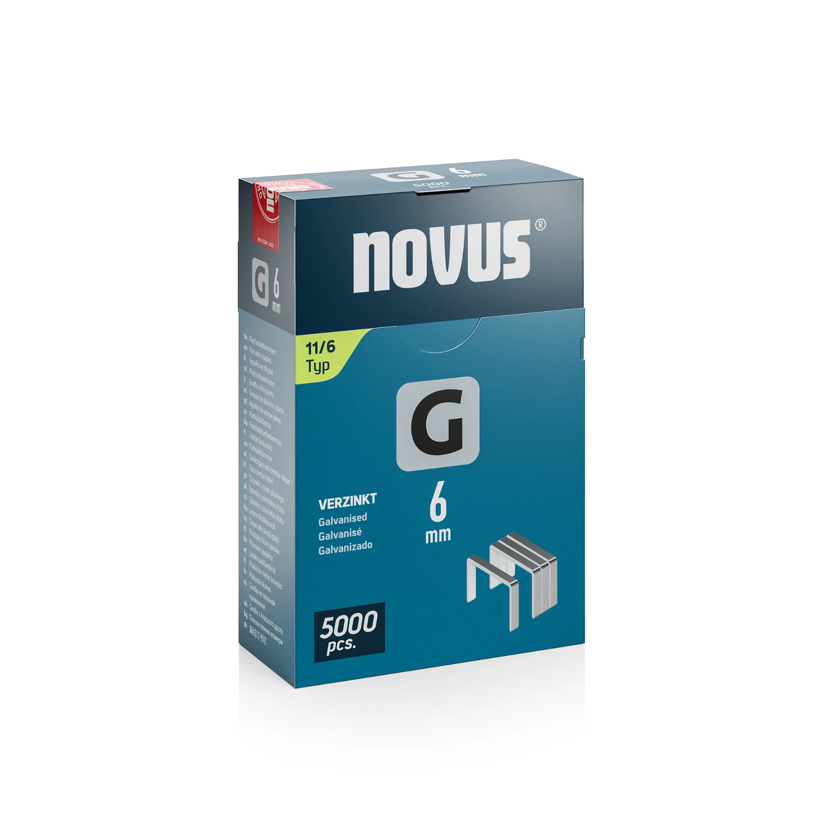 Novus Niet met platte draad G 11/6mm (5.000 stuks)