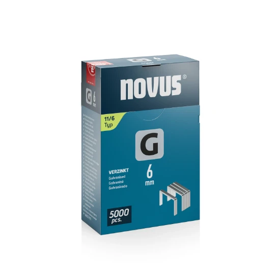 Novus Niet met platte draad G 11/6mm (5.000 stuks)