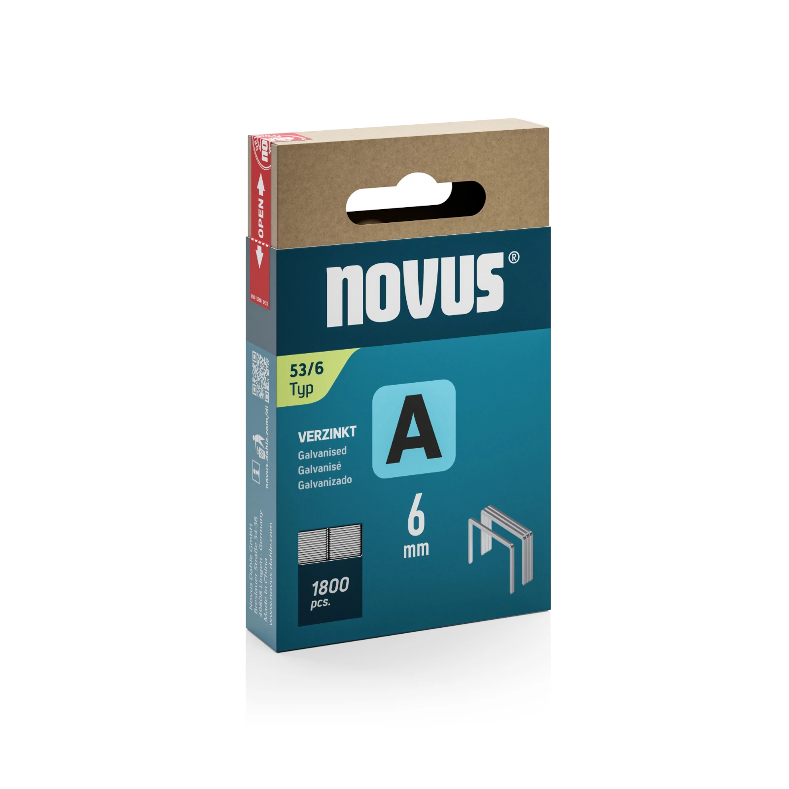Novus Niet met fijne draad A 53/6mm (1.800 stuks)