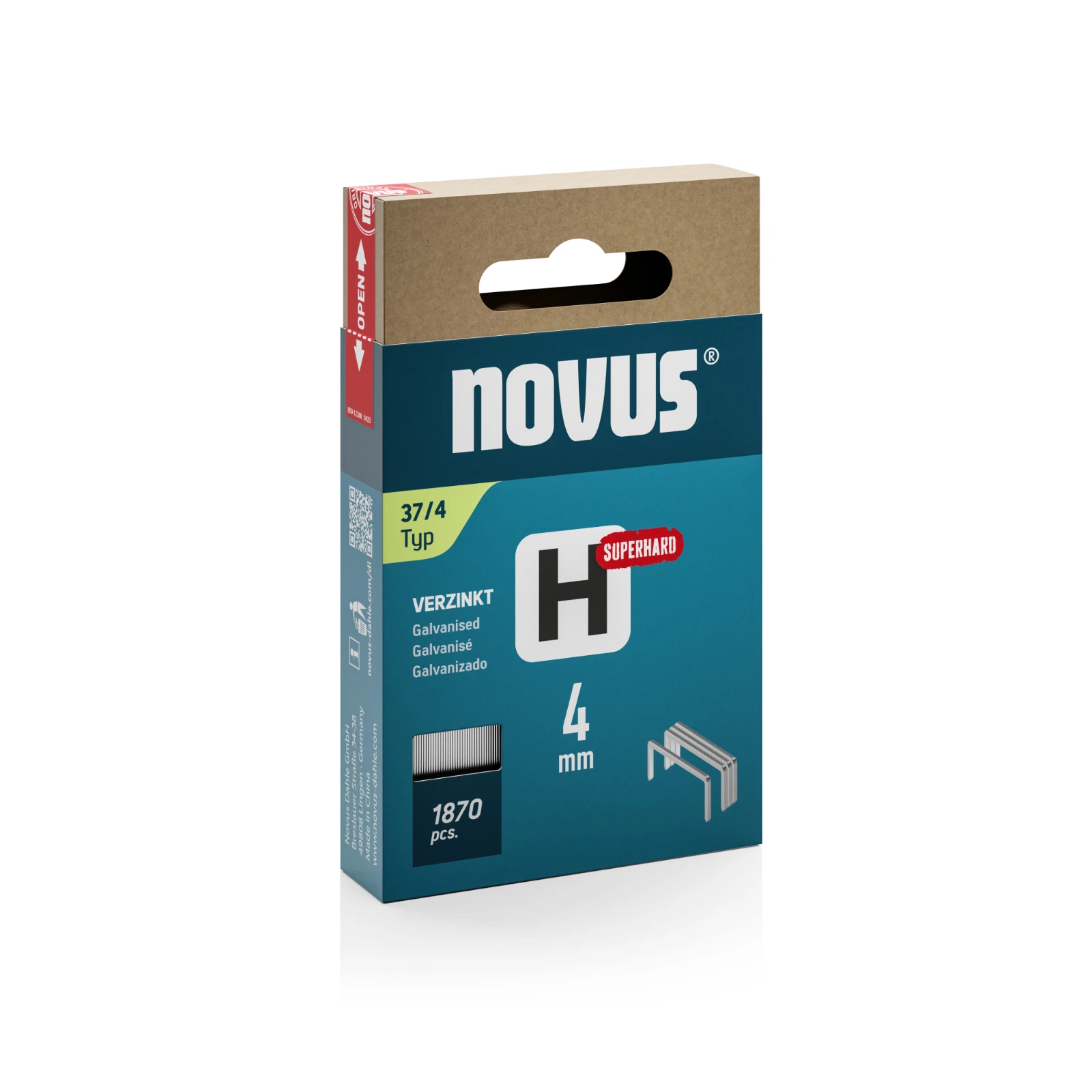 Novus Niet met fijne draad H 37/4mm Superhard (1.870 stuks)
