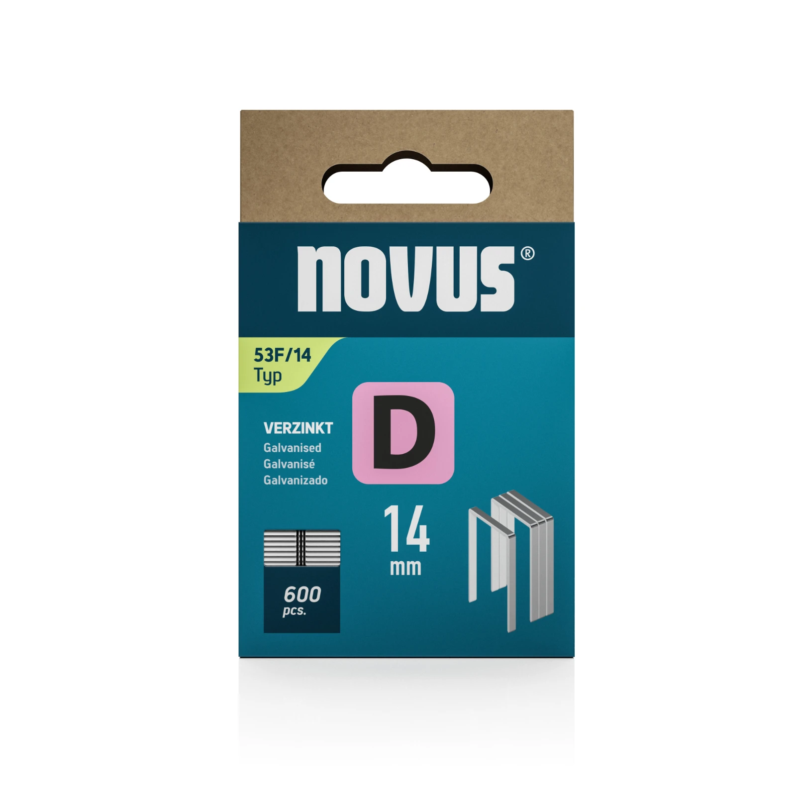 Novus Niet met platte draad D 53F/14mm (600 stuks)