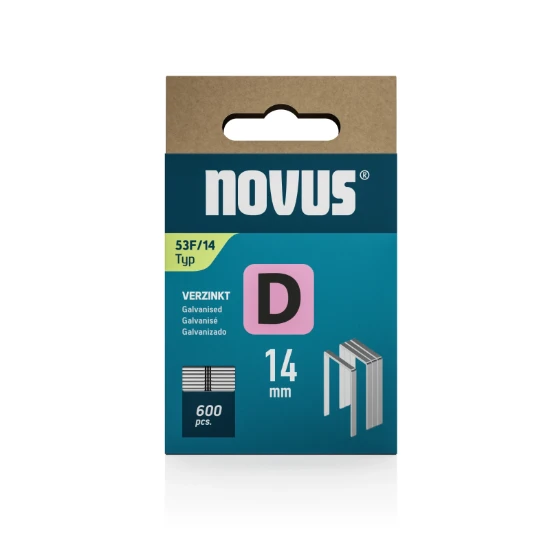 Novus Niet met platte draad D 53F/14mm (600 stuks)