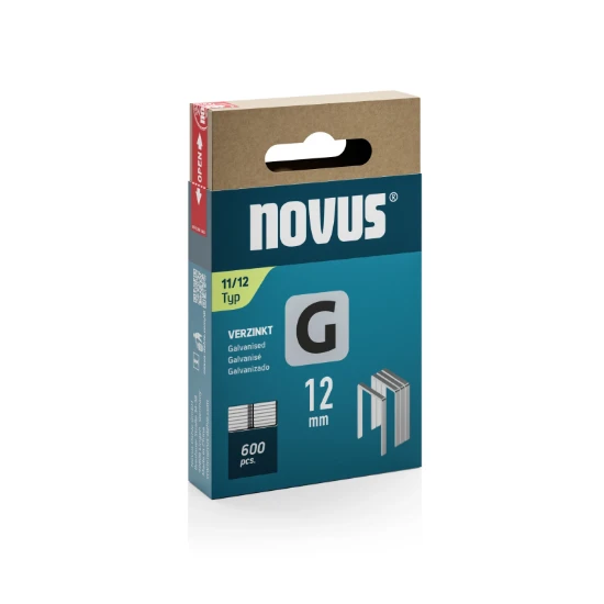 Novus Niet met platte draad G 11/12mm (600 stuks)