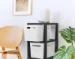 Rotho Brisen Ladekast 3 x 16L met wieltjes - Wit