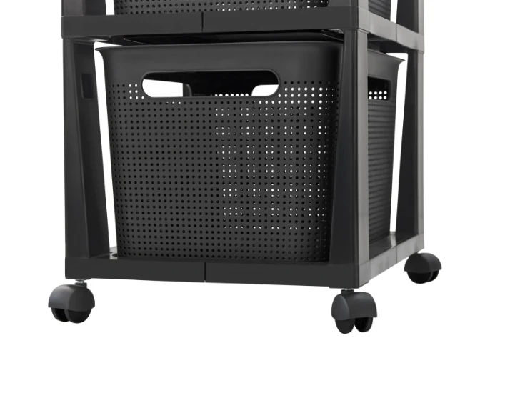 Rotho Brisen Ladekast 3 x 16L met wieltjes - Antr