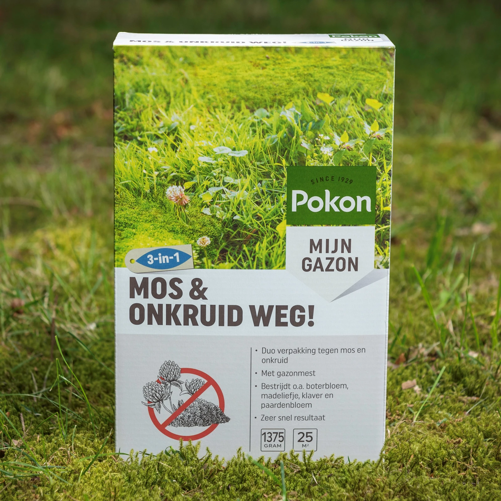 Pokon Mos en Onkruid Weg! 50 m² (3-in-1)