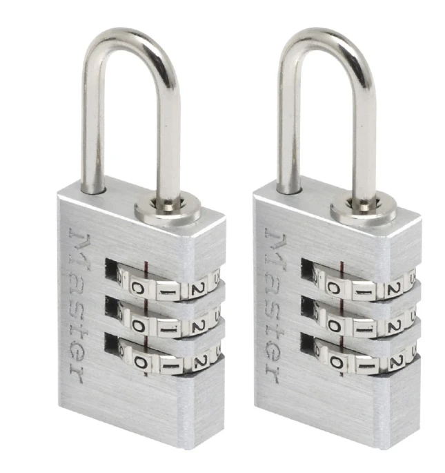 MasterLock Hangslot 20mm aluminium - beugellengte 21 mm (2 stuks)
