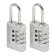 MasterLock Hangslot 20mm aluminium - beugellengte 21 mm (2 stuks)
