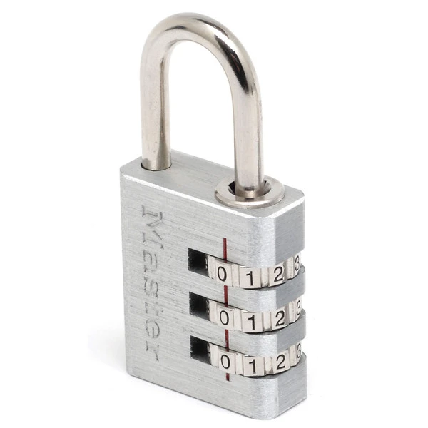 MasterLock Hangslot 30mm aluminium - 3 cijfers