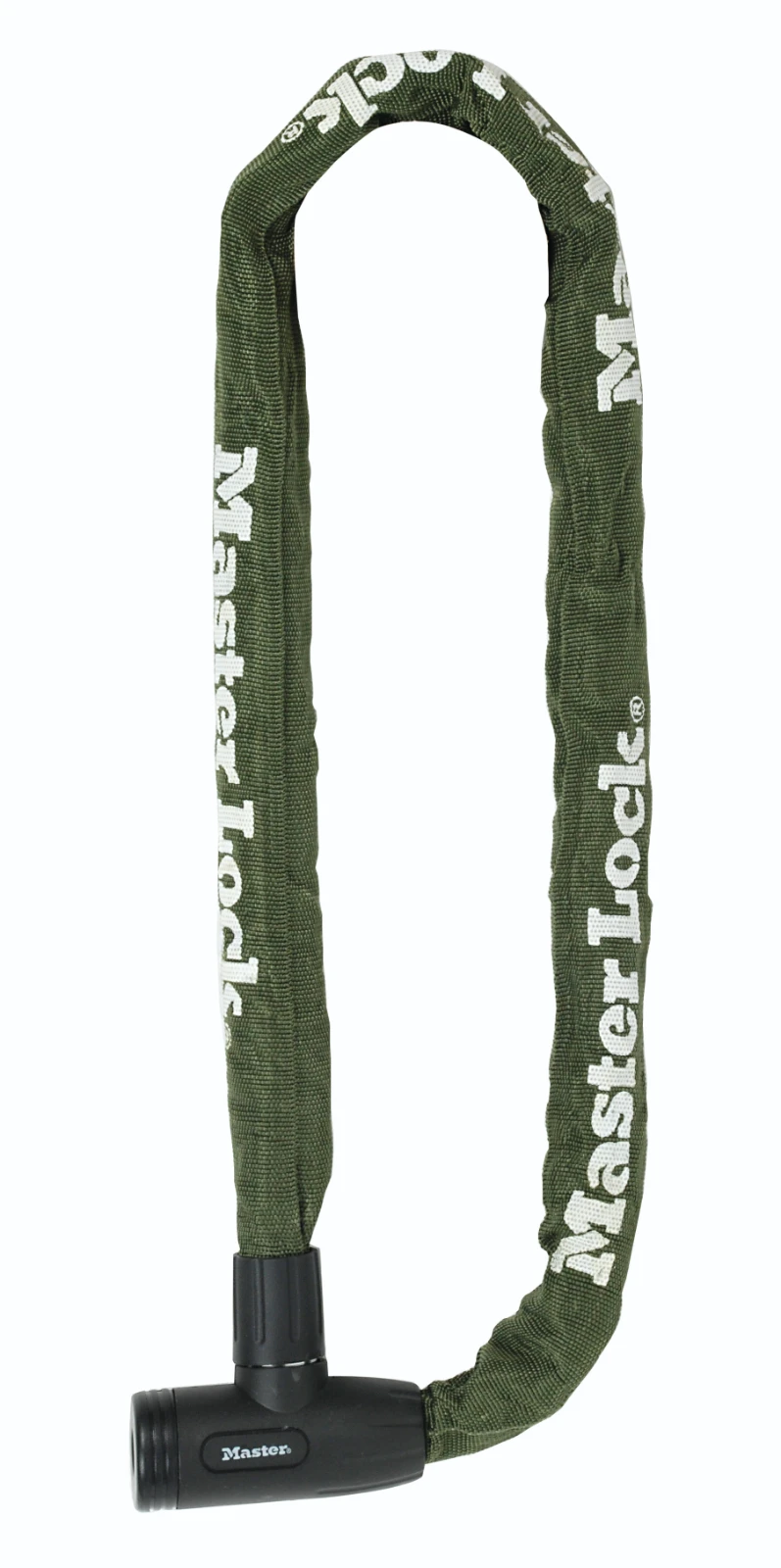 MasterLock Kettingslot staal 1,0m nylon hoes - legergroen