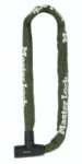 MasterLock Kettingslot staal 1,0m nylon hoes - legergroen