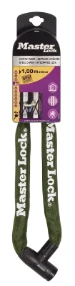MasterLock Kettingslot staal 1,0m nylon hoes - legergroen