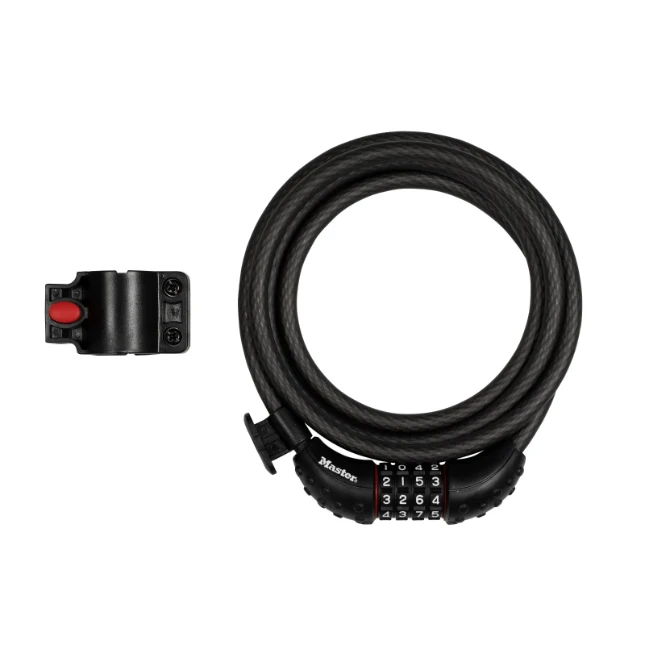 MasterLock Fietsslot met 4-cijferig combinatieslot 1,8m x O10mm