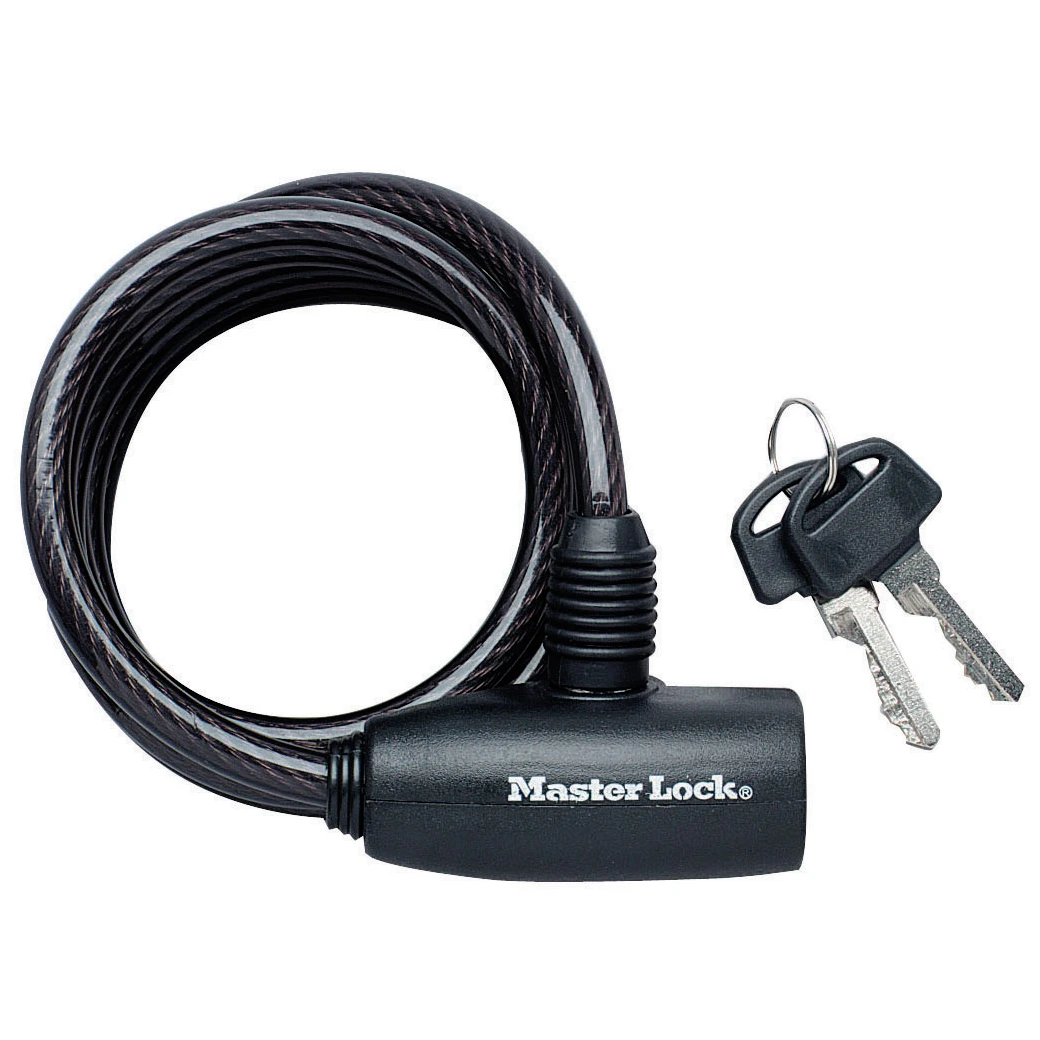 MasterLock Kabelslot met stiftcilinder 1,8m x O8mm zwart